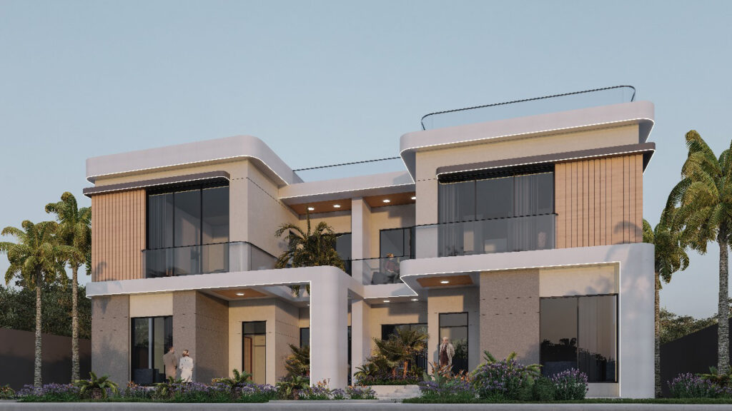 2024 villa design with a futuristic approach to space and symmetry.